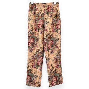 Petersyn Liam High Waisted Cropped Floral Print Pants